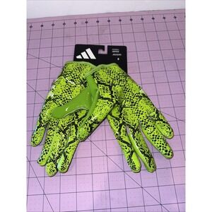 2025-Adidas Adizero GripTack Palm Football Gloves Green/Black Small New
